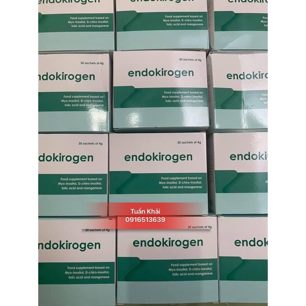 Endokirogen - Bổ Trứng, Cân Bằng Nội Tiết Tố, Tăng Khả Năng Thụ Thai, Buồng Trứng Đa Nang Hộp 30 Gói