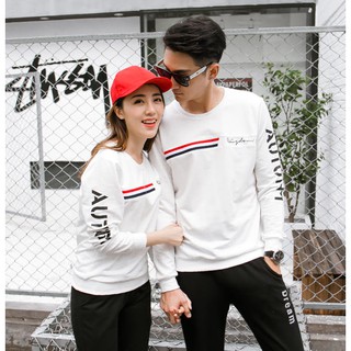 Áo thun đôi tay dài màu đỏ cá tính