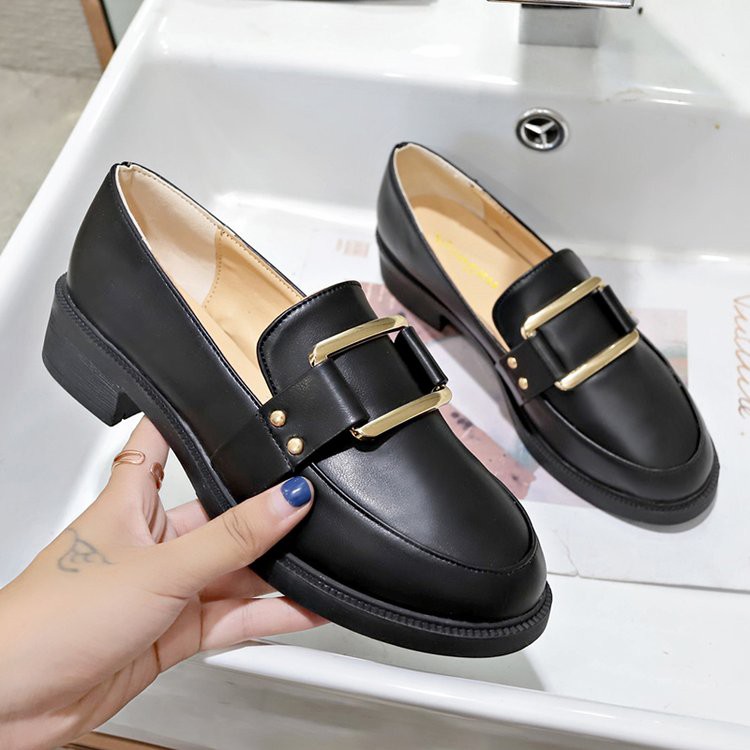 Giày Búp Bê Nữ Đế Cao 3cm Kiểu Dáng Mũi Tròn Cá Tính - MPS301 [ORDER QUẢNG CHÂU] | BigBuy360 - bigbuy360.vn