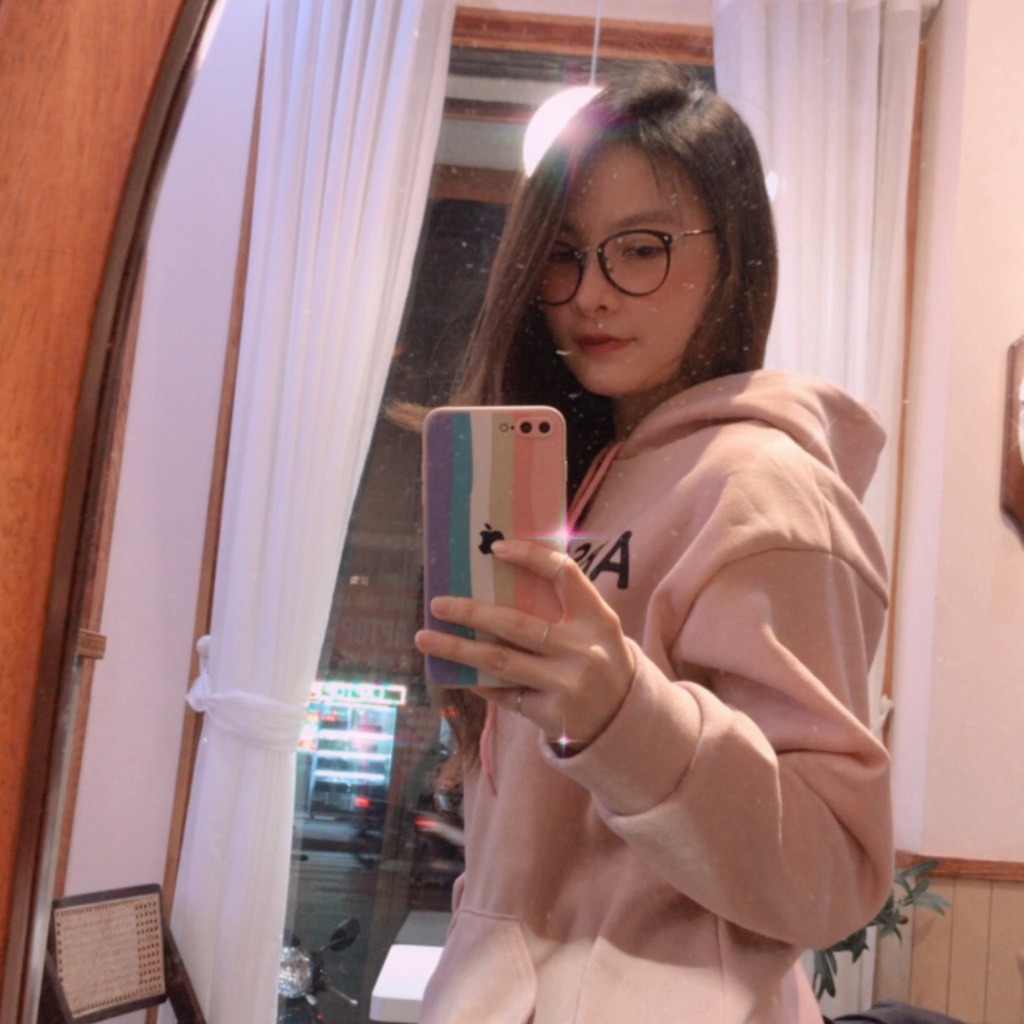 Áo Hoodie hồng trơn nam nữ Basic oversize form rộng Unisex