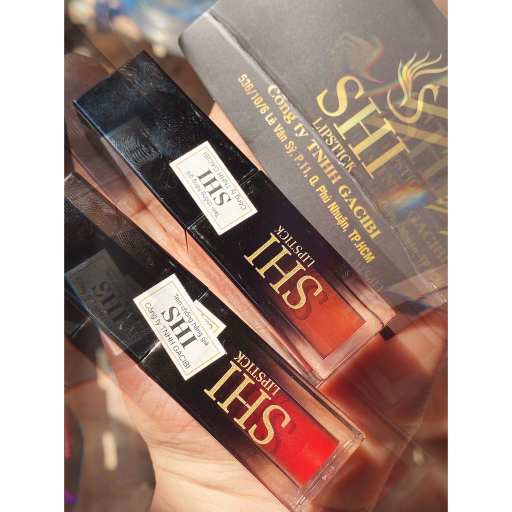 Set 2 Son Kem SHI chính hãng nội địa cty lâu trôi lì mịn matte lipstick sỉ tốt NGỰA BEAUTY