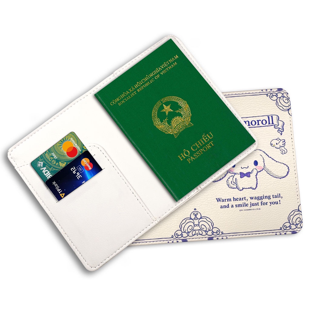 Bao Da Hộ Chiếu - Ví Đựng Passport Cover Du Lịch  Cinnamoroll - PPT209 STORMBREAKER