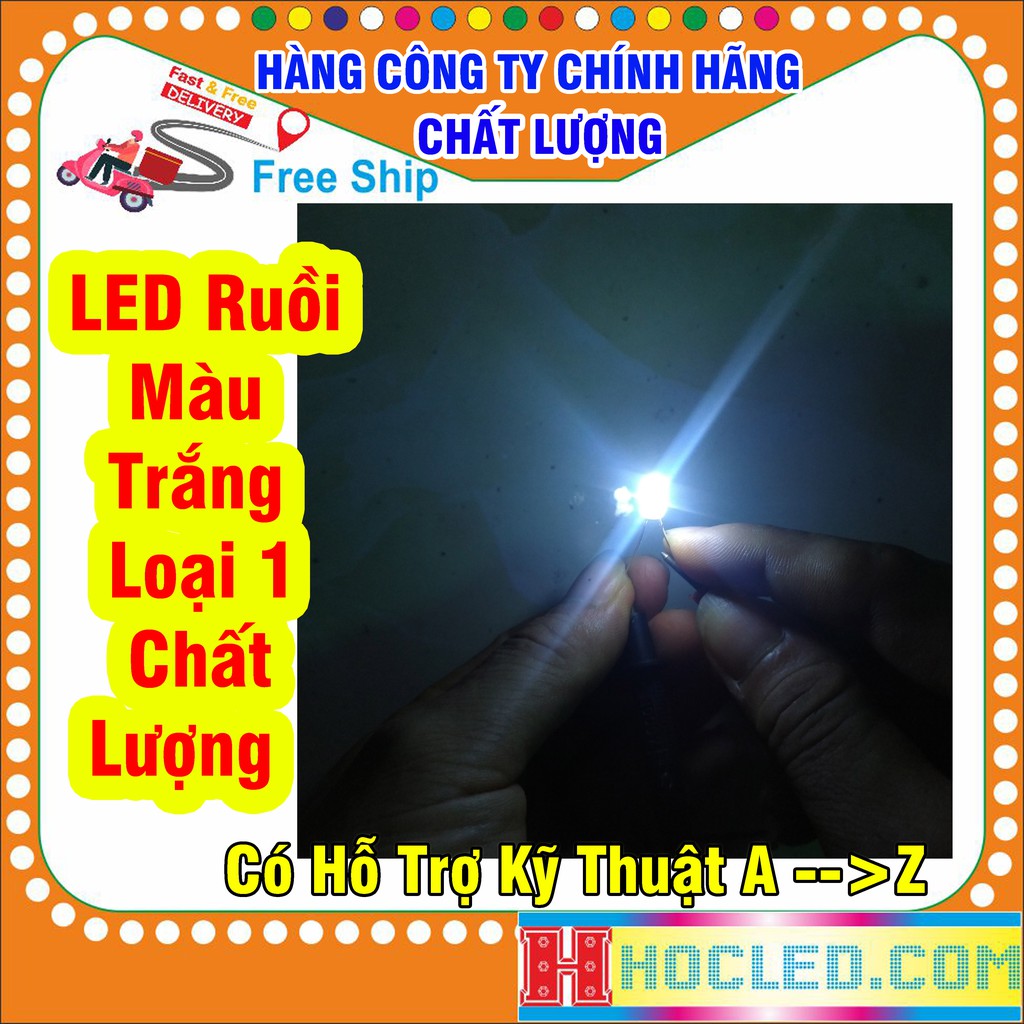 Gói 20 LED ĐỤC Đủ Màu Chuyên Làm Hào Quang, LED Trái Tim Hàng Loại 1 Chất Lượng