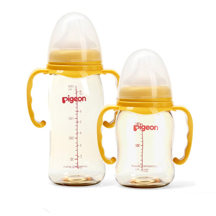 Tay cầm bình sữa cổ rộng Pigeon - phụ kiện cho bình sữa 160ml và 240ml - Lansinoh