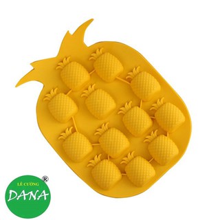 Khuôn silicon 12 quả dứa