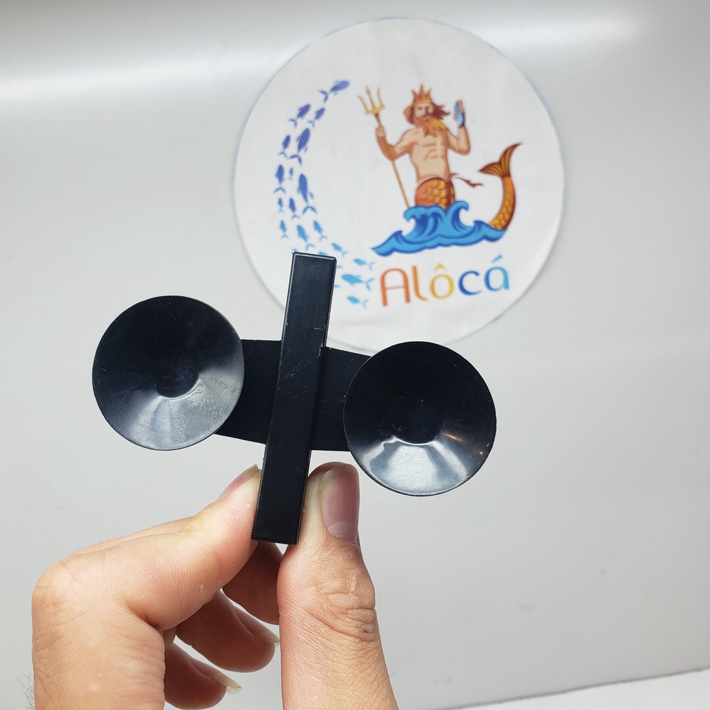 Chân hít kính giữ vách kính ngăn bể cá -Hít kẹp vách ngăn bể cá màu đen