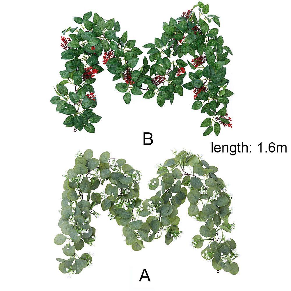 Vòng Hoa Lá Màu Đỏ Treo Trang Trí Cây Thông Giáng Sinh