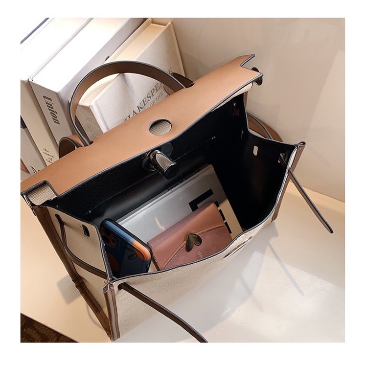 Túi công sở phối da khuy cài sang trọng HERBAG