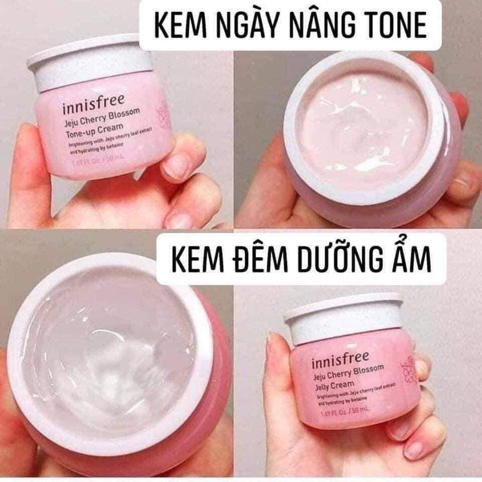 Set dưỡng Innisfree Jeju Cherry Blossom Cream Duo