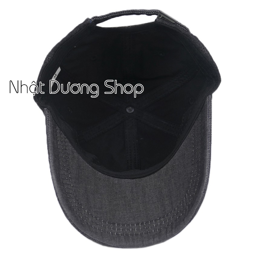 Nón kết jeans thời trang không thêu -  Đen, Jeans nhạt 2 xướt, phong cách, cá tính, phù hợp cho mọi người