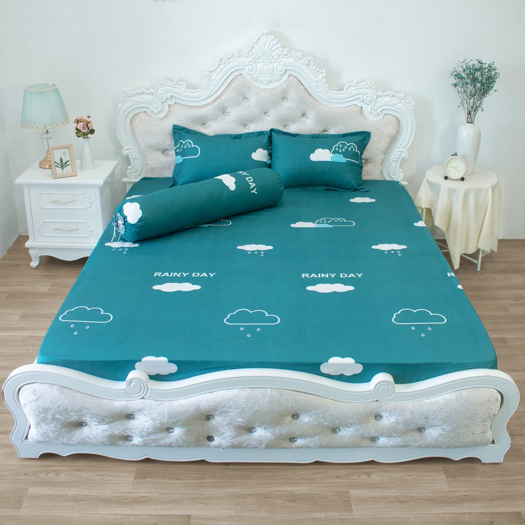 Bộ 4 Món Ga Gối Kèm Vỏ Ôm Cotton polly Họa Tiết Siêu Xinh | BigBuy360 - bigbuy360.vn