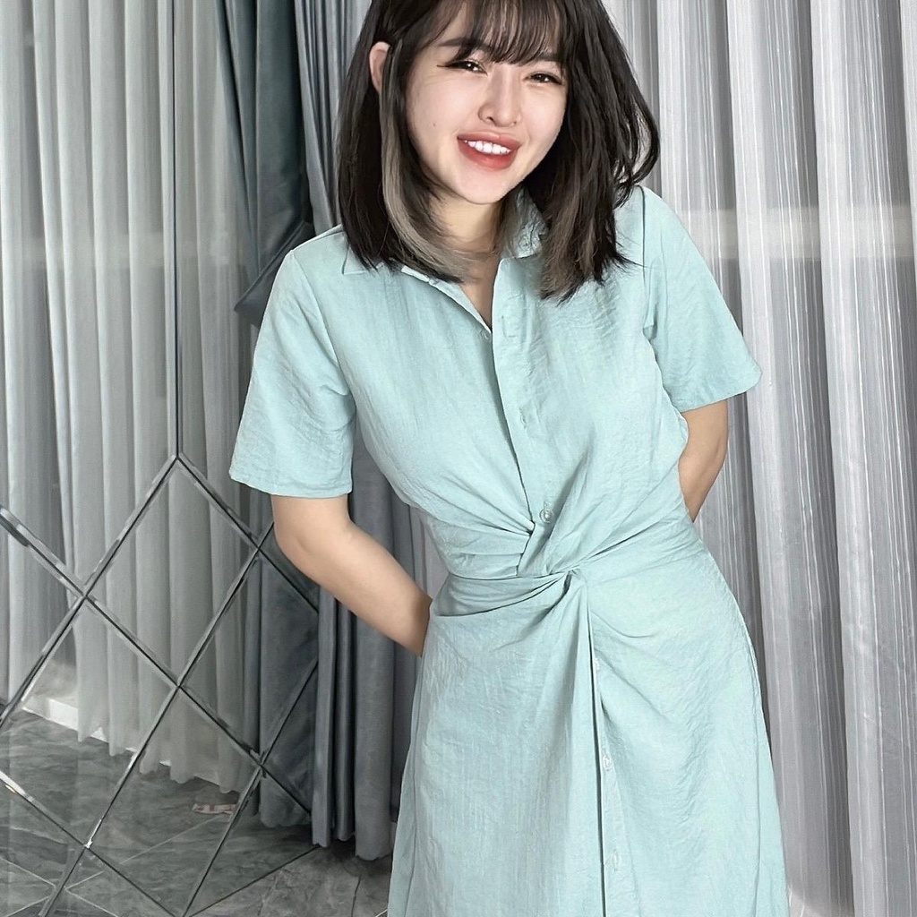 Váy đũi xoắn eoo T134