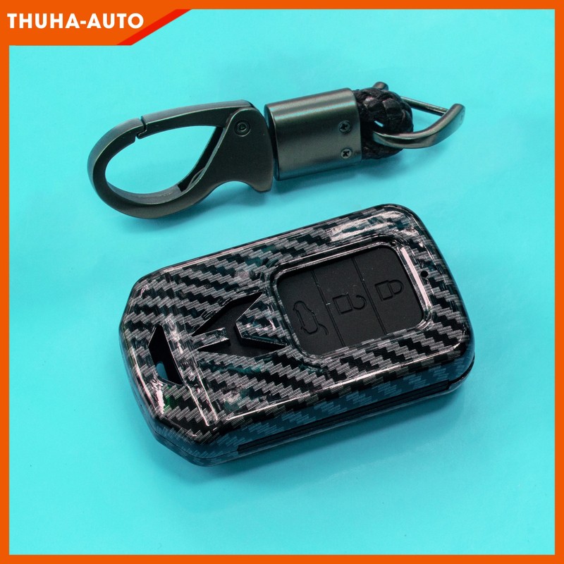 Ốp chìa khóa  vân cacbon  CITY-CIVIC-JAZZ-CRV-HRV - honda - đến 2019 (chìa 3 nút)