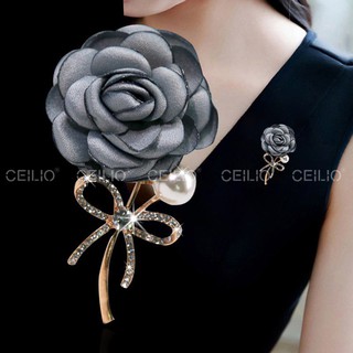 Hoa cài lụa  nơ ngọc trai  CEILIO