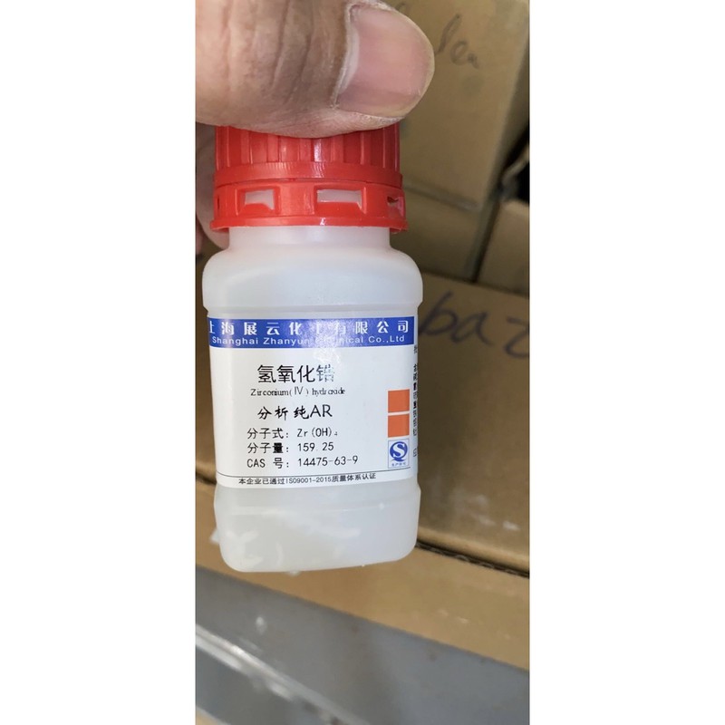 Hóa chất Zr(OH)4 CAS 14475-63-9 zircorium hydroxide Zirconium (IV) hydroxide lọ 25g