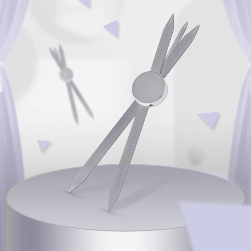 Thước Kẻ Mày Bằng Thép Không Gỉ Tích Hợp La Bàn Tiện Dụng