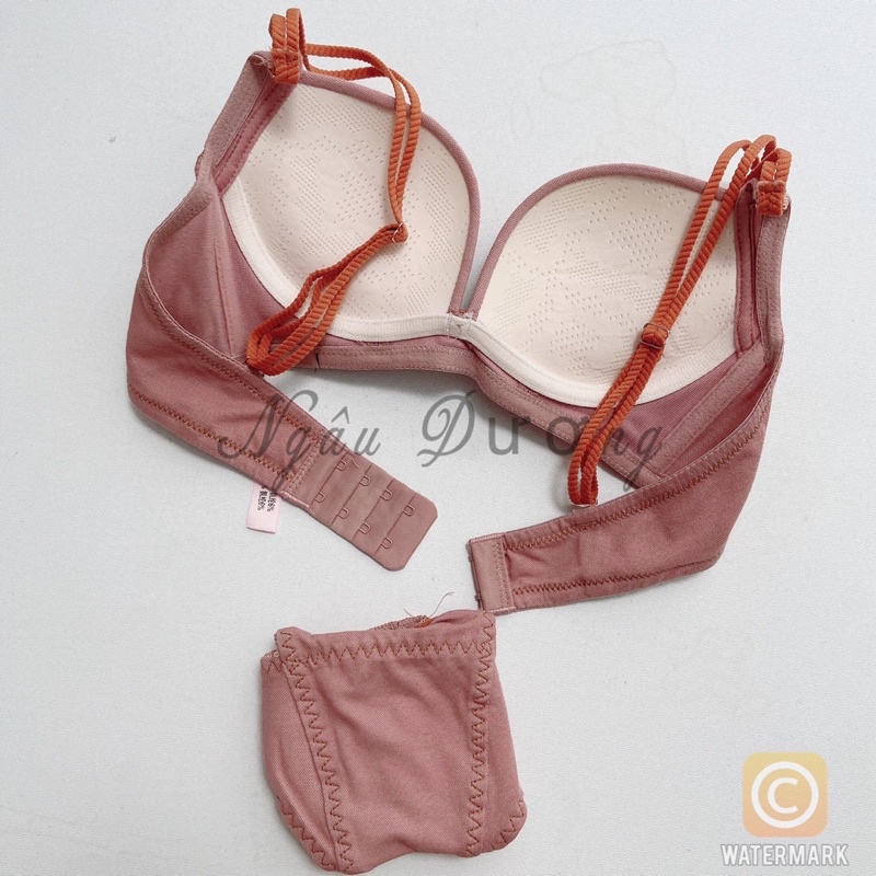 Set đồ lót, bộ đồ lót nữ su thun cúp ngực không gọng - SL005 | BigBuy360 - bigbuy360.vn