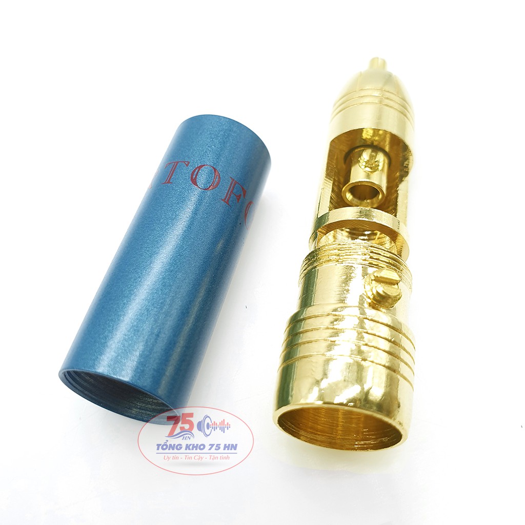 02 ĐẦU JACK HOA SEN ORTOFON GOLD 24K 8NX khóa chốt OD-10mm - JACK AV HI-END ORTOFON