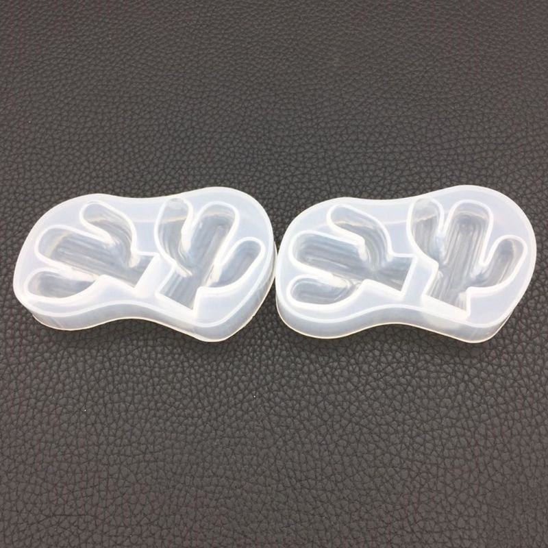 Khuôn làm bánh/trang sức hình cây xương rồng đáng yêu bằng nhựa epoxy