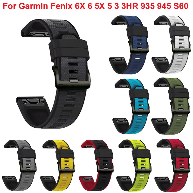 Dây đeo silicone cao su mềm chống nước thoáng khí 22mm cho đồng hồ Garmin Marq Athlete Aviator Captain Driver Expeditio