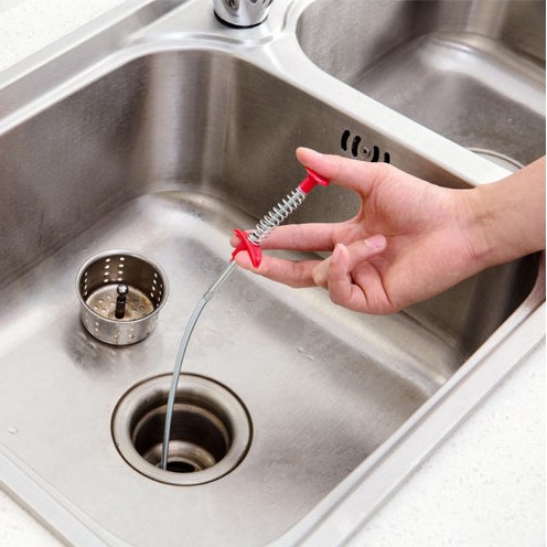 Dụng Cụ Thông Cống Gắp Rác Lò Xo 90cm Thông Tắc Đường Ống, Cống, Bồn Rửa Tiện Lợi