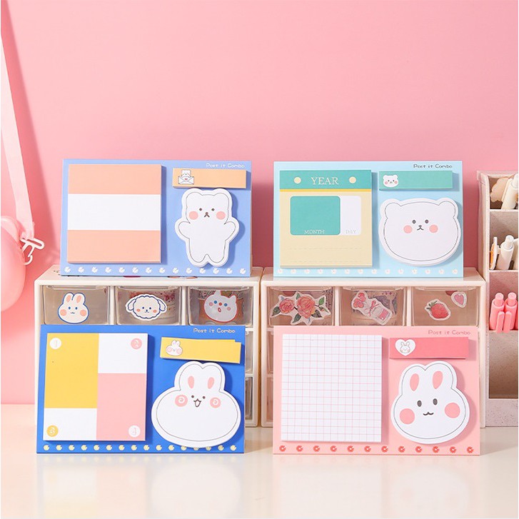 Set giấy note (sticky note) dễ thương tiện lợi