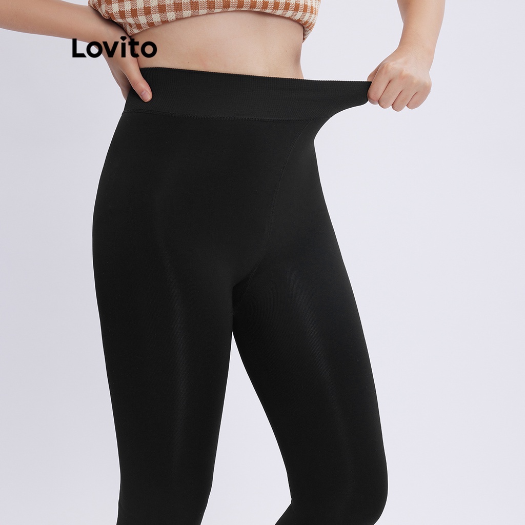 Lovito Tất trơn mỏng cơ bản độ giãn cao thông thường LL4026 (Đen / Màu da / Xám / Cà phê)