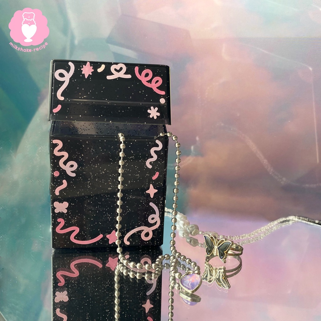 Hộp đựng card Kpop lấp lánh - Glitter Box