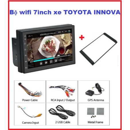 Màn hình oto ANDROI 7in giá rẻ-Đầu dvd android bắt Wifi ram1G-rom16G có Tiếng Việt TẶNG MẶT DƯỠNG TOYOTA