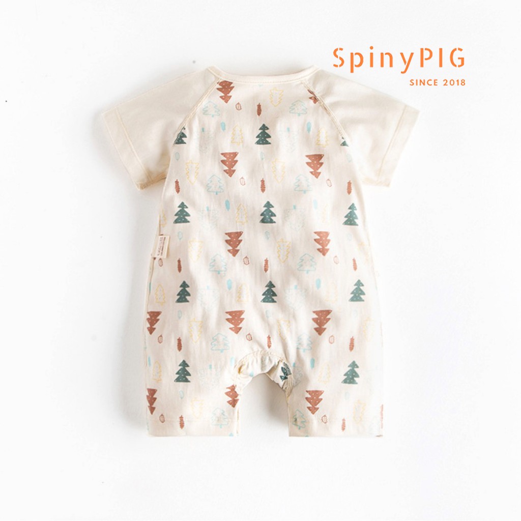 Bộ body cho bé sơ sinh 0-2 tuổi cotton tự nhiên không chất tẩy nhuộm cộc tay dành cho bé gái bé trai mùa hè