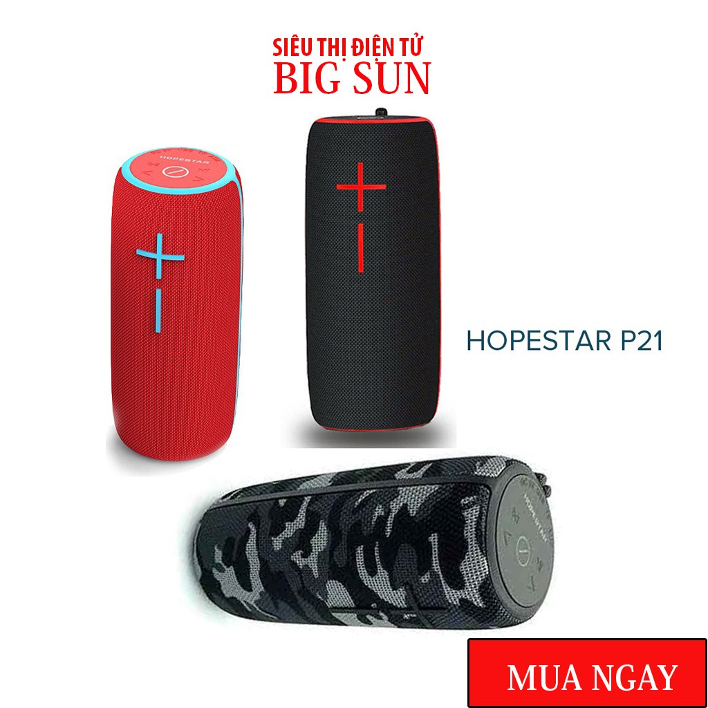 Loa bluetooth HopeStar P21 TWS kết nối cùng lúc 2 loa - chống nước tiêu chuẩn IPX6, Loa nghe nhạc cực chất