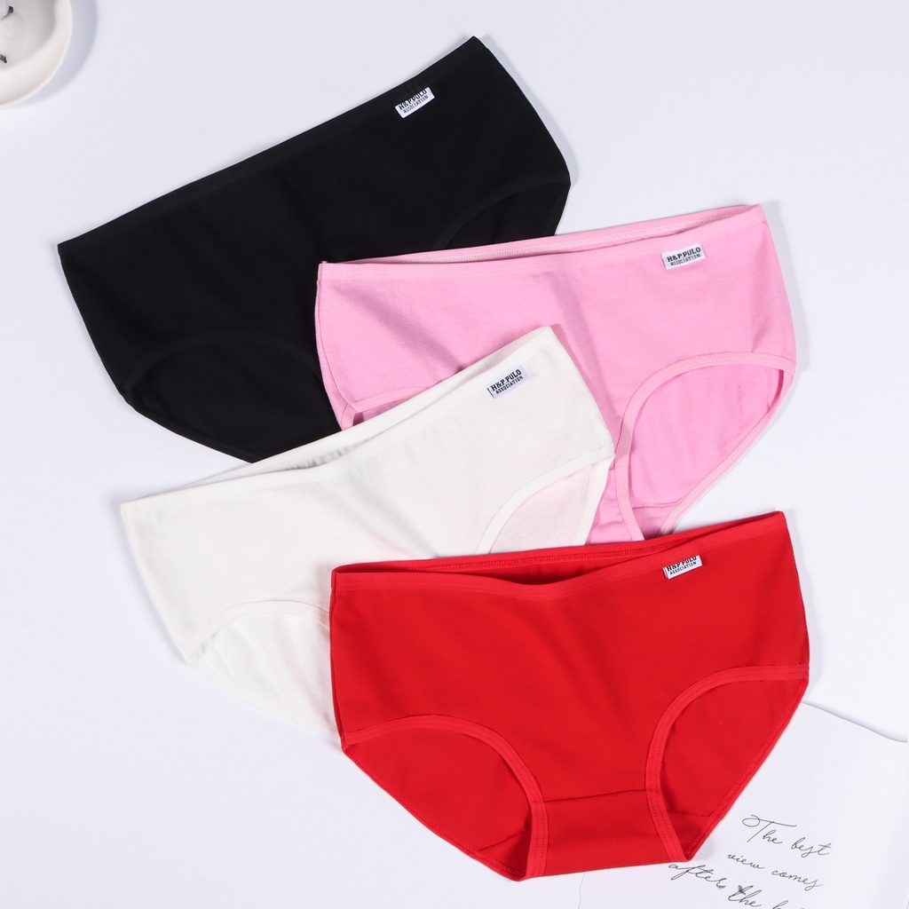 Quần Lót Cotton 100% Màu Trơn Đơn Giản Cho Nữ | BigBuy360 - bigbuy360.vn