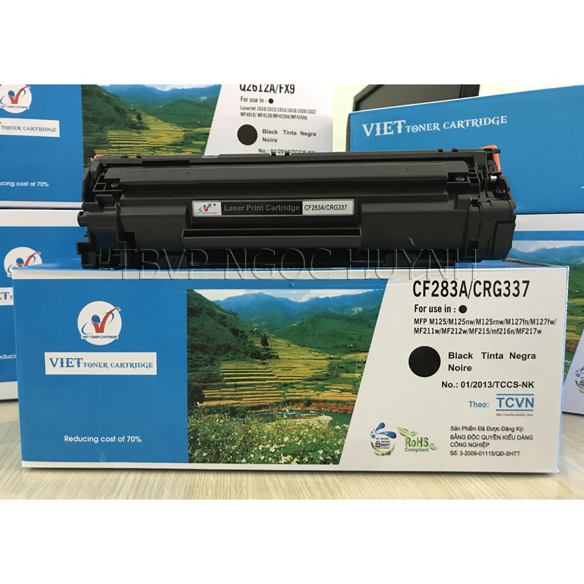 Hộp Mực 83A 337 Hộp Mực Máy In HP M125 M127 Canon MF211 MF212 - Hộp Mực 337 Viet Toner