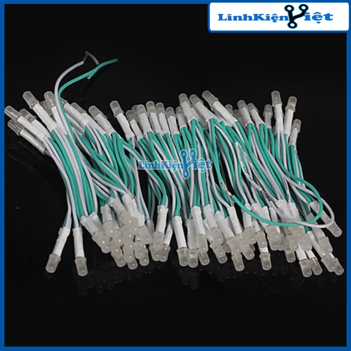 Cuộn 100 Bóng Led Liền Dây Ø5mm Đủ Màu