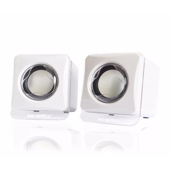 Loa máy tính vi tính laptop Soundmax A120 - USB (Trắng) (Hãng phân phối chính thức) | BigBuy360 - bigbuy360.vn