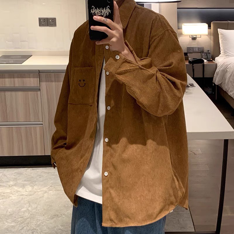 Áo sơ mi nhung tăm nam mềm mịn dày dặn không bai xù nhão, phong cách trẻ trung năng động cá AUTOMAN A37