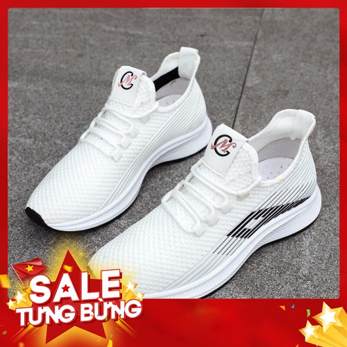 Giày sneaker nam nữ cao cấp giày thể thao nam trắng vải dệt thoáng khí freeship 2020 - fullsize 39-44 - Hàng nhập khẩu
