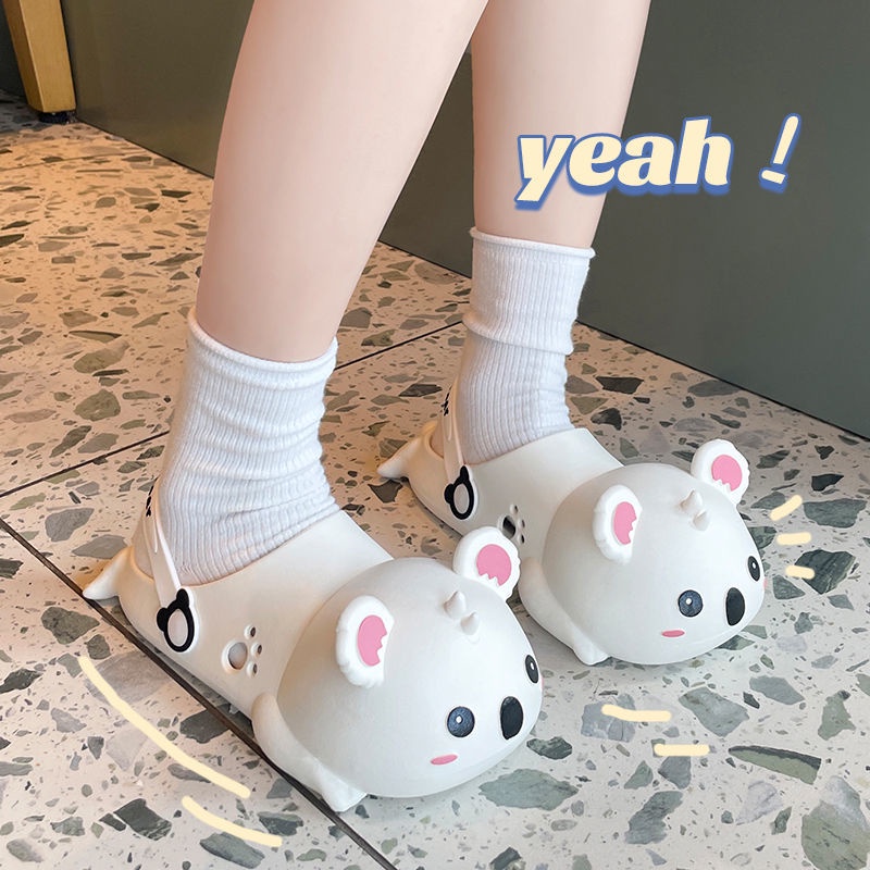 Dép Đục Lỗ Kiểu Hoạt Hình Xinh Xắn Đáng Yêu Phong Cách Hàn Quốc