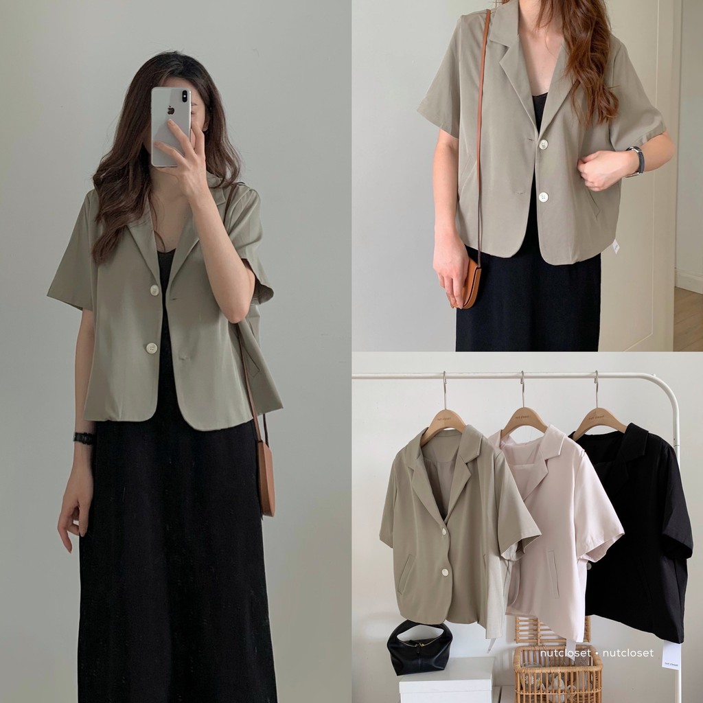 Áo blazer cộc tay _ A0205