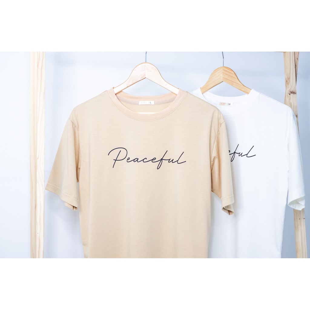 Áo thun unisex form rộng PEACEFUL