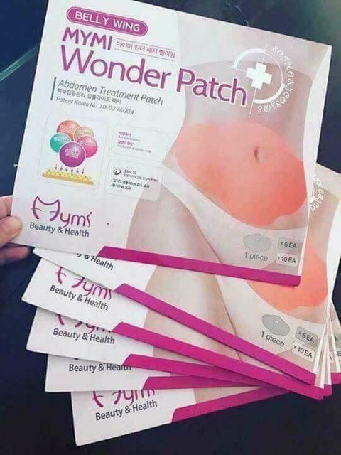 [FREESHIP] Hộp 5 Miếng Dán Tan Mỡ Bụng MYMI WONDER PATCH Từ Hàn Quốc Giúp Bạn Có Vòng Bụng Nhỏ Gọn