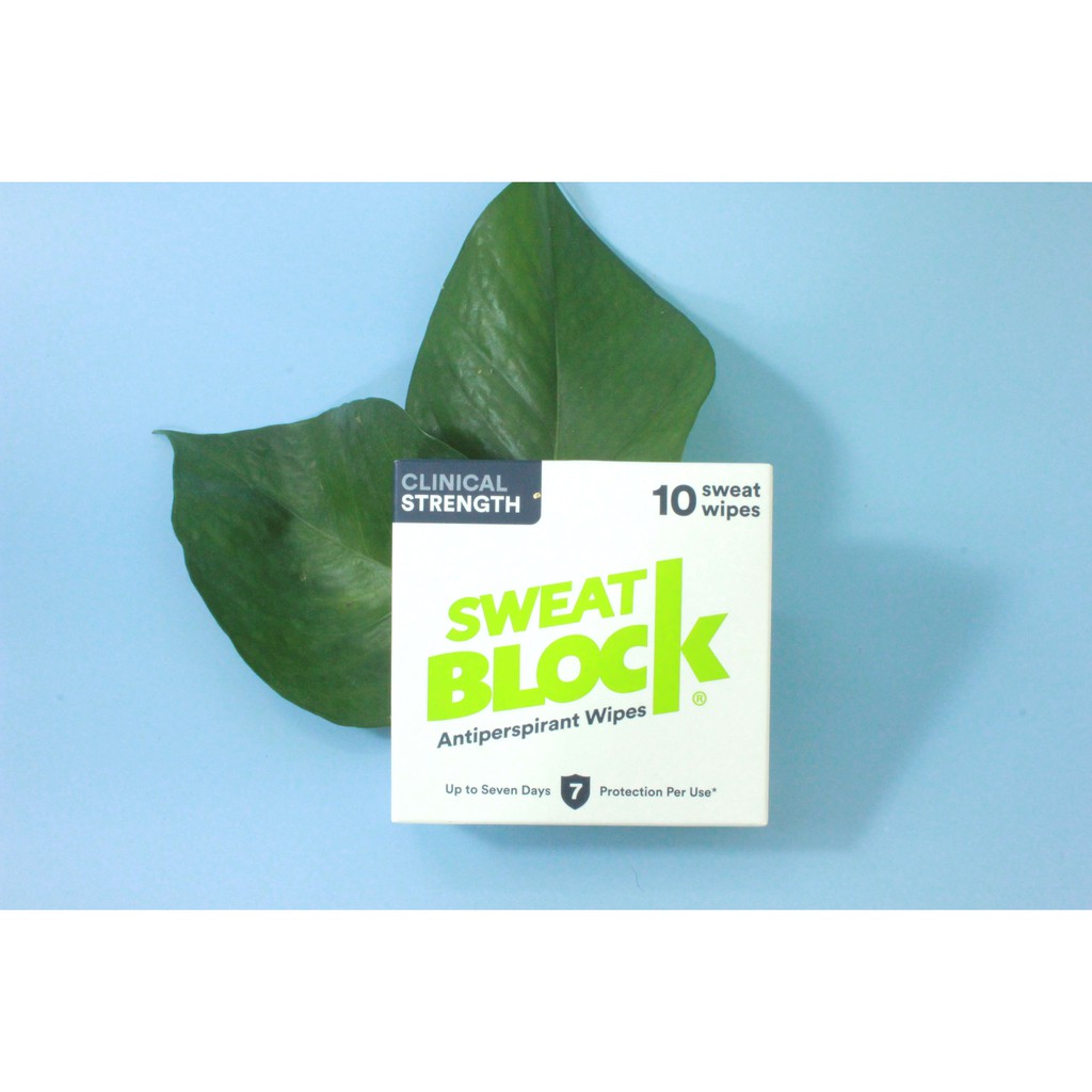 10 Gói Chứa Miếng Thấm Khử Mùi Hôi Nách SWEATBLOCK Của Mỹ