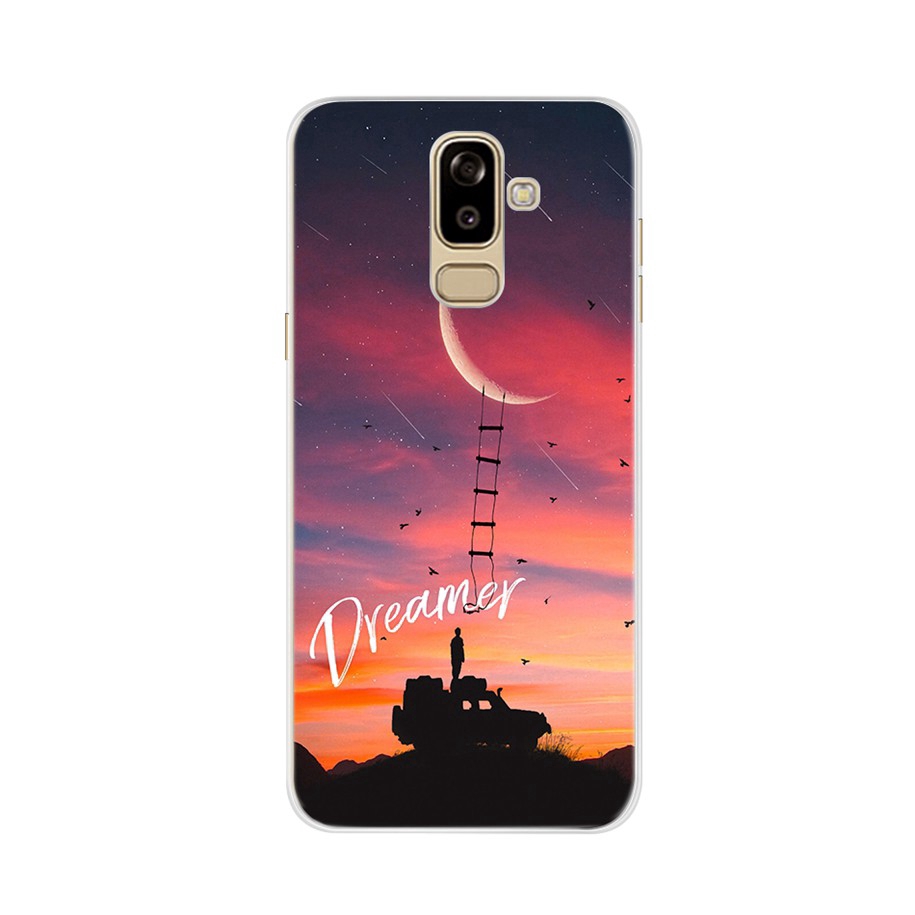 Ốp điện thoại TPU silicon mềm in họa tiết cho Samsung Galaxy J8 2018 J810 SM-J810F 6.0 inch