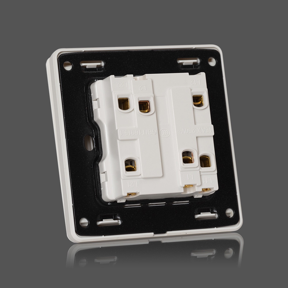 Công tắc đôi tràn viền 1 chiều và 2 chiều Lgtech LG-AB-K1-0002 cao cấp