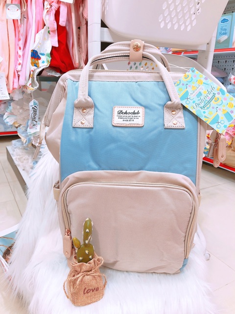Balo bỉm sữa cho mẹ Dokoclub mẫu đẹp-Balo đựng đồ ( 42x21x28 )