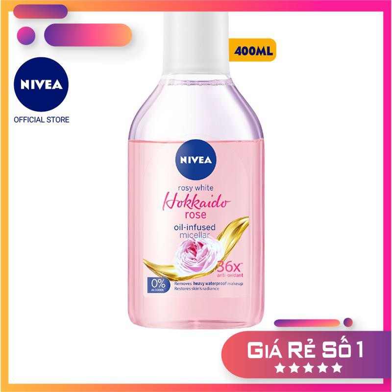 Nước tẩy trang Nivea Radiance Rose Oil-infused (400ml) - 86550