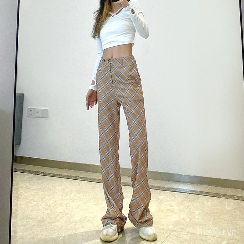 Quần Lưng Cao Hoạ Tiết In