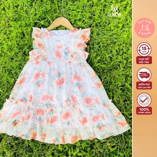 Váy voan cánh tiên hoa hồng
