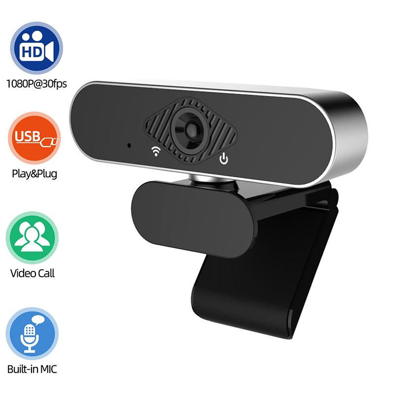 1080P Webcam with Microphone 60Fps Webcams Autofocus Streaming HD USB Computer Web Camera for PC Laptop Desktop Video