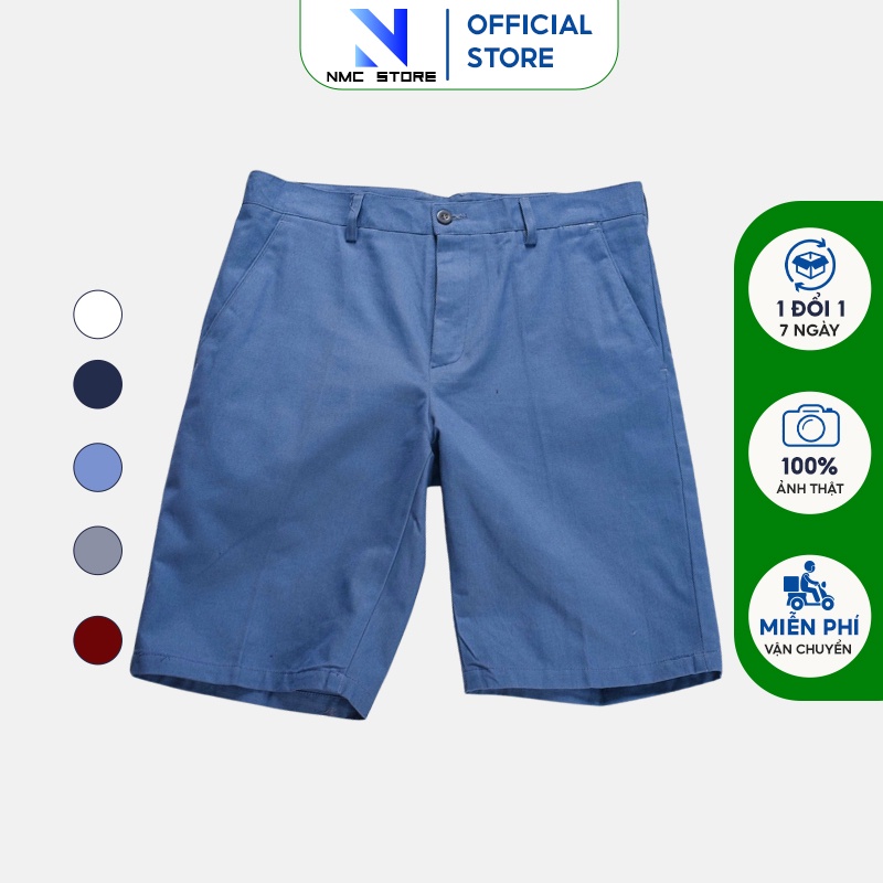 Quần đùi kaki nam NMC ôm dáng dày dặn